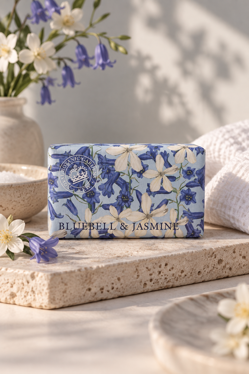 Kew Gardens Bluebell & Jasmine Soap, 240g